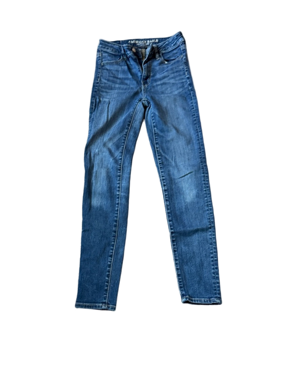 American Eagle Super Hi-Rise Jegging Skinny Jeans Stretch Denim SIZE 00